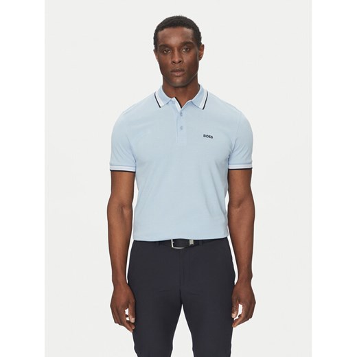 BOSS Polo Paddy 50469055 Błękitny Regular Fit ze sklepu MODIVO w kategorii T-shirty męskie - zdjęcie 182695946