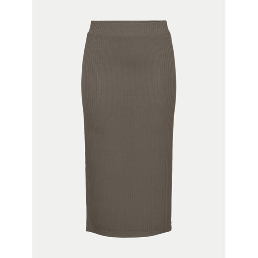 Pieces Spódnica ołówkowa 17101527 Brązowy Slim Fit ze sklepu MODIVO w kategorii Spódnice - zdjęcie 182695967
