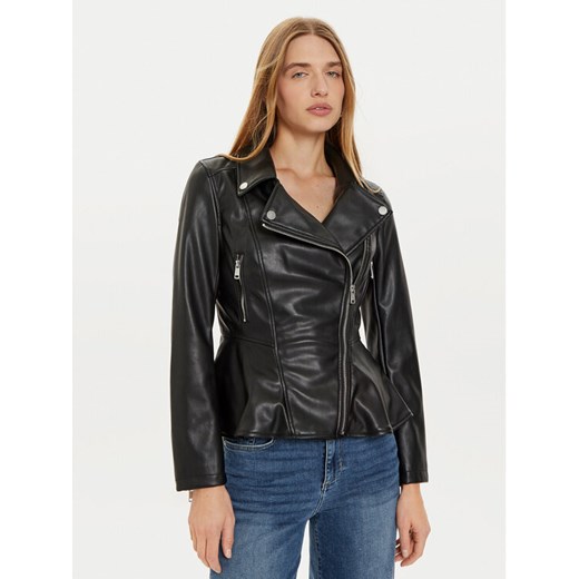 Guess Kurtka z imitacji skóry W4BL3T KCP70 Czarny Regular Fit ze sklepu MODIVO w kategorii Kurtki damskie - zdjęcie 182695976