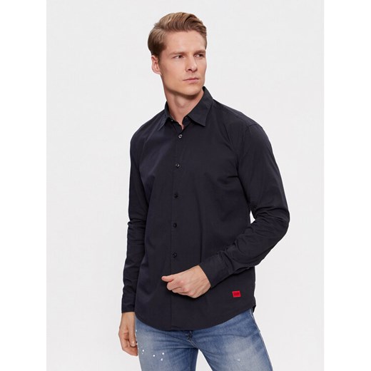 Hugo Koszula Ermo 50500216 Granatowy Slim Fit ze sklepu MODIVO w kategorii Koszule męskie - zdjęcie 182696005