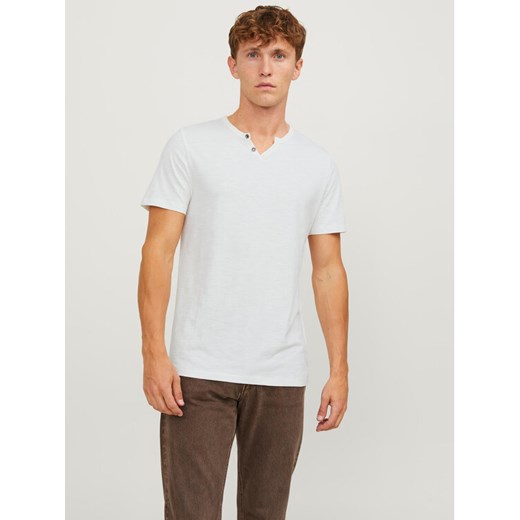 Jack&Jones T-Shirt Split 12164972 Biały Standard Fit ze sklepu MODIVO w kategorii T-shirty męskie - zdjęcie 182696025