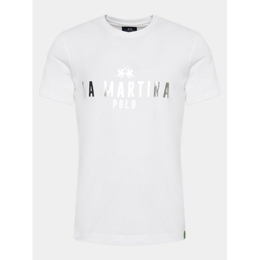 La Martina T-Shirt YMR322 JS206 Biały Regular Fit ze sklepu MODIVO w kategorii T-shirty męskie - zdjęcie 182696028