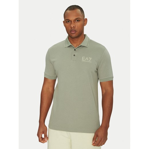 EA7 Emporio Armani Polo 7M000300 AF13739 U8058 Szary Regular Fit ze sklepu MODIVO w kategorii T-shirty męskie - zdjęcie 182696058