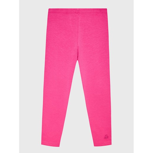 United Colors Of Benetton Legginsy 3MT1CF02G Różowy Slim Fit ze sklepu MODIVO w kategorii Spodnie dziewczęce - zdjęcie 182696065