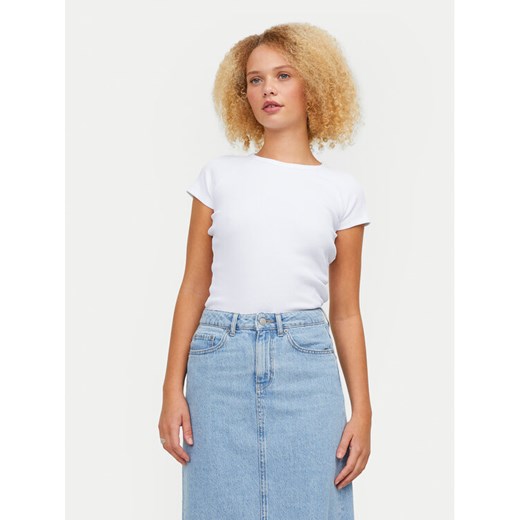 JJXX T-Shirt Friend 12241611 Biały Slim Fit ze sklepu MODIVO w kategorii Bluzki damskie - zdjęcie 182696068