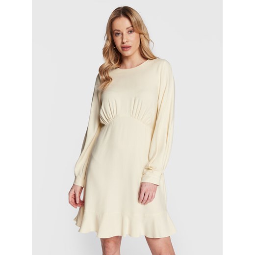 Closet London Sukienka codzienna D8599 Beżowy Regular Fit ze sklepu MODIVO w kategorii Sukienki - zdjęcie 182696116