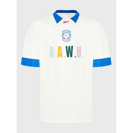 Reebok T-Shirt Classics Football HG1599 Beżowy Relaxed Fit ze sklepu MODIVO w kategorii T-shirty męskie - zdjęcie 182696169