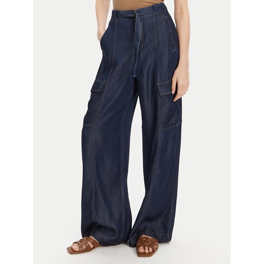 Guess Jeansy W5GA1T D5N61 Granatowy Wide Leg ze sklepu MODIVO w kategorii Jeansy damskie - zdjęcie 182696238