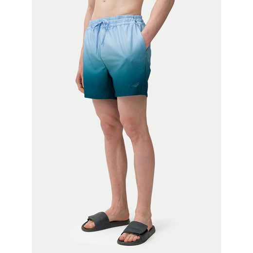 4F Szorty kąpielowe 4FWSS24UBDSM089 Zielony Regular Fit ze sklepu MODIVO w kategorii Kąpielówki - zdjęcie 182696246