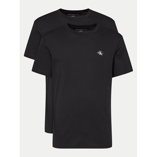 Calvin Klein Jeans Komplet 2 t-shirtów J30J320199 Czarny Regular Fit ze sklepu MODIVO w kategorii T-shirty męskie - zdjęcie 182696255