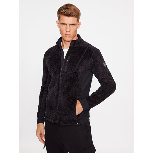 EA7 Emporio Armani Bluza 6RPMA4 PJSTZ 1200 Czarny Regular Fit ze sklepu MODIVO w kategorii Bluzy męskie - zdjęcie 182696308