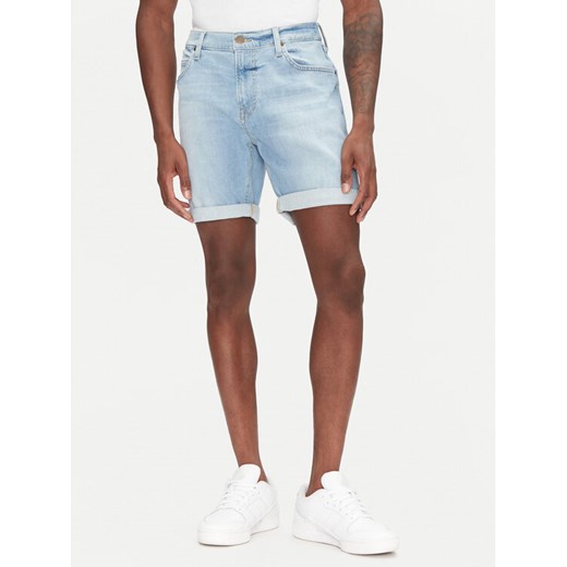 Lee Szorty jeansowe Rider 112363926 Niebieski Slim Fit ze sklepu MODIVO w kategorii Spodenki męskie - zdjęcie 182696355