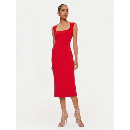 Pinko Sukienka koktajlowa Valensole 103960 A20A Czerwony Slim Fit ze sklepu MODIVO w kategorii Sukienki - zdjęcie 182696369
