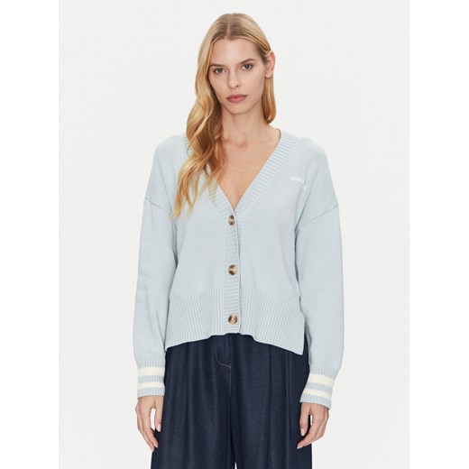 Guess Jeans Kardigan W4BR81 Z3HM1 Błękitny Regular Fit ze sklepu MODIVO w kategorii Swetry damskie - zdjęcie 182696458