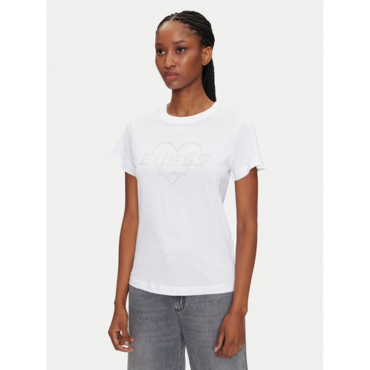 Guess T-Shirt V5GI10 K9RM1 Biały Regular Fit ze sklepu MODIVO w kategorii Bluzki damskie - zdjęcie 182696465