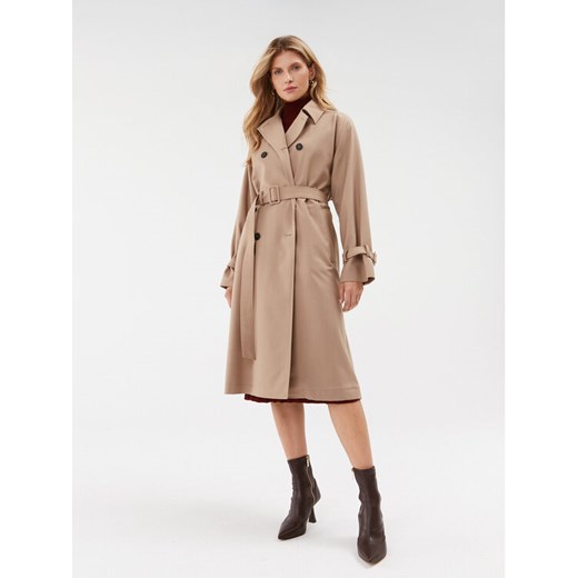 Weekend Max Mara Trencz Candida 2350260139 Khaki Regular Fit ze sklepu MODIVO w kategorii Płaszcze damskie - zdjęcie 182696579