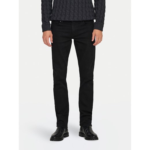 Only & Sons Jeansy Loom 22028637 Czarny Slim Fit ze sklepu MODIVO w kategorii Jeansy męskie - zdjęcie 182696599