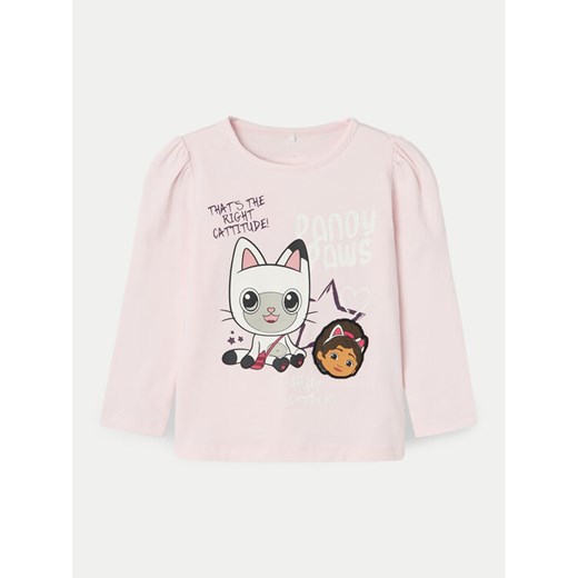 NAME IT Bluzka GABBY 13231866 Różowy Regular Fit ze sklepu MODIVO w kategorii Bluzki dziewczęce - zdjęcie 182696618