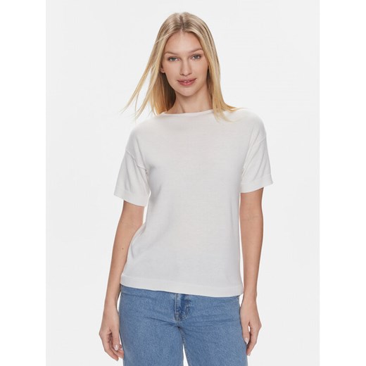 United Colors Of Benetton T-Shirt 103CD102M Biały Regular Fit ze sklepu MODIVO w kategorii Bluzki damskie - zdjęcie 182696647