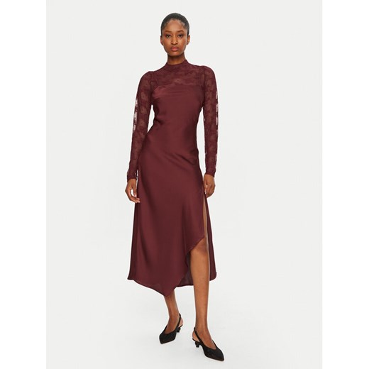 YAS Sukienka koktajlowa Meels 26032597 Czerwony Regular Fit ze sklepu MODIVO w kategorii Sukienki - zdjęcie 182696668