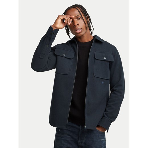 G-Star Raw Kurtka przejściowa D25825-D200 Granatowy Regular Fit ze sklepu MODIVO w kategorii Kurtki męskie - zdjęcie 182696715