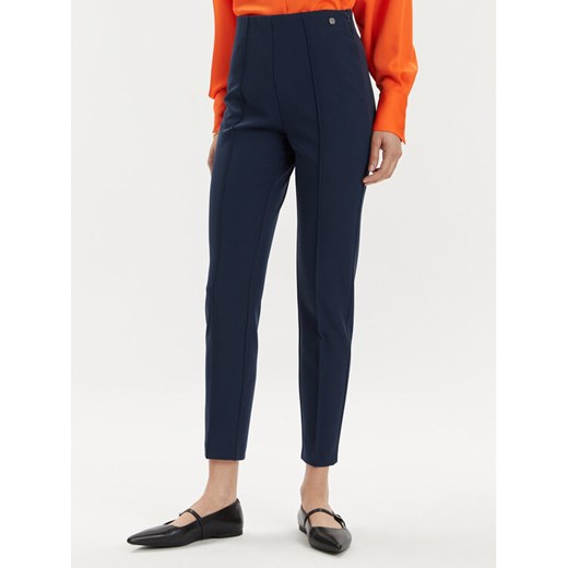 Tamaris Apparel Spodnie materiałowe Arad TAW0880 Granatowy Slim Fit ze sklepu MODIVO w kategorii Spodnie damskie - zdjęcie 182696738