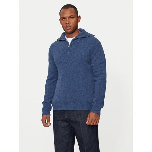United Colors Of Benetton Sweter 103MU200Z Granatowy Regular Fit ze sklepu MODIVO w kategorii Swetry męskie - zdjęcie 182696755