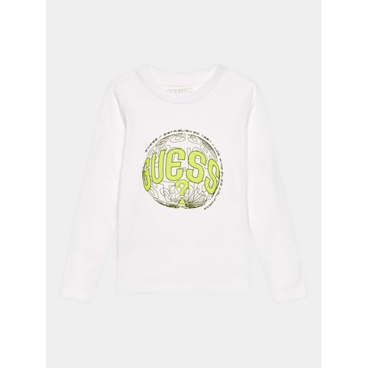 Guess Bluzka L3BI28 I3Z13 Biały Regular Fit ze sklepu MODIVO w kategorii T-shirty chłopięce - zdjęcie 182696859