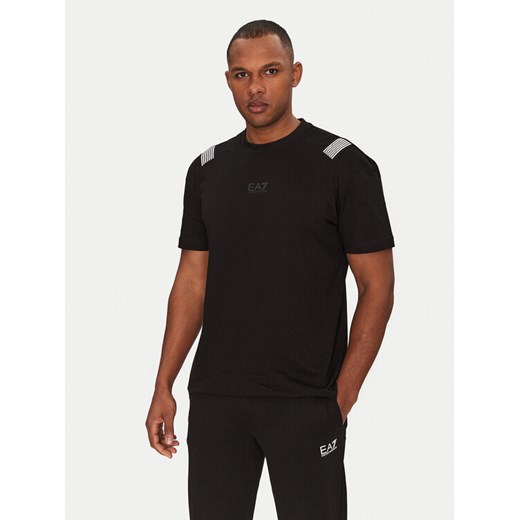 EA7 Emporio Armani T-Shirt 7M000266 AF10375 UC001 Czarny Regular Fit ze sklepu MODIVO w kategorii T-shirty męskie - zdjęcie 182696906