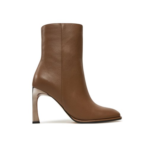 MICHAEL Michael Kors Botki Kelsea Leather Boot 40F4KLHE5L Brązowy ze sklepu MODIVO w kategorii Botki - zdjęcie 182696975