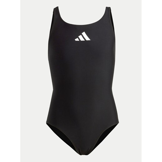 adidas Strój kąpielowy Solid Small Logo HR7477 Czarny ze sklepu MODIVO w kategorii Stroje kąpielowe - zdjęcie 182697019