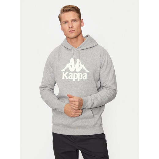 Kappa Bluza Malmo 3 Auth Kontemporary 341M43W Szary Regular Fit ze sklepu MODIVO w kategorii Bluzy męskie - zdjęcie 182697077