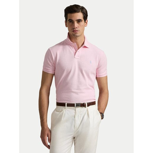 Polo Ralph Lauren Polo 710536856453 Różowy Slim Fit ze sklepu MODIVO w kategorii T-shirty męskie - zdjęcie 182697089
