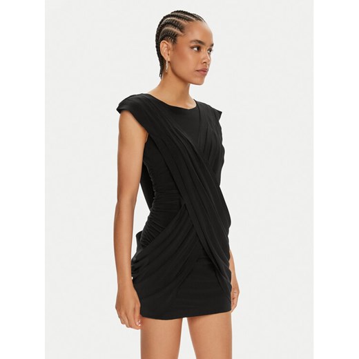 NORMA KAMALI Sukienka koktajlowa KK1243PLD83001 Czarny Slim Fit ze sklepu MODIVO w kategorii Sukienki - zdjęcie 182697177