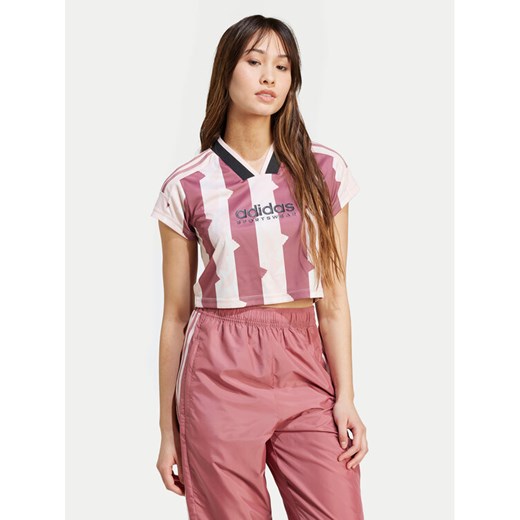 adidas T-Shirt Tiro Cut 3-Stripes IX3520 Różowy Slim Fit XL MODIVO
