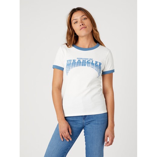 Wrangler T-Shirt Ringer W7N0EEW02 112331996 112331996 Biały Regular Fit Wrangler XS MODIVO