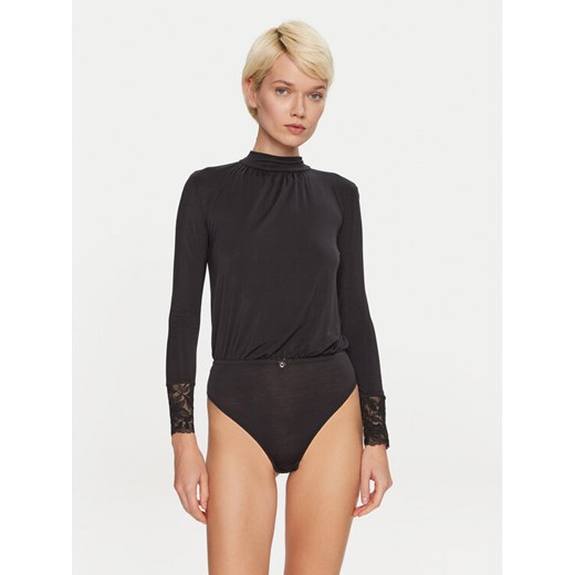 Emporio Armani Underwear Body 164880 4F221 00020 Czarny Regular Fit ze sklepu MODIVO w kategorii Bluzki damskie - zdjęcie 182697289