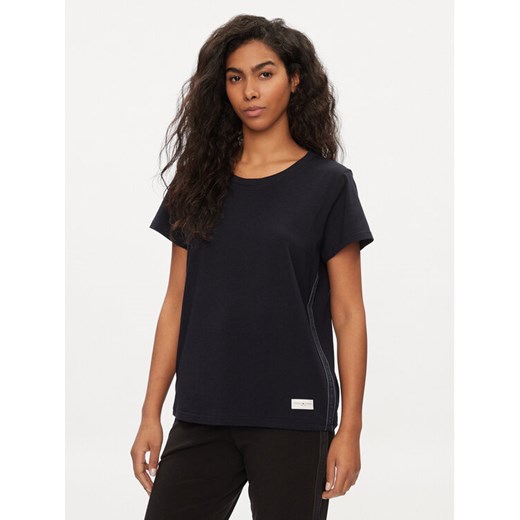 Tommy Hilfiger T-Shirt UW0UW04873 Granatowy Relaxed Fit ze sklepu MODIVO w kategorii Bluzki damskie - zdjęcie 182697379