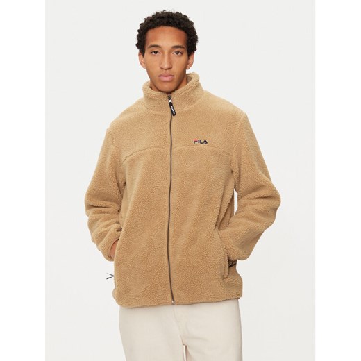 Fila Polar FAM0458 Beżowy Regular Fit ze sklepu MODIVO w kategorii Bluzy męskie - zdjęcie 182697457
