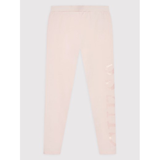 Guess Legginsy J2YB01 J1313 Różowy Slim Fit ze sklepu MODIVO w kategorii Spodnie dziewczęce - zdjęcie 182697516