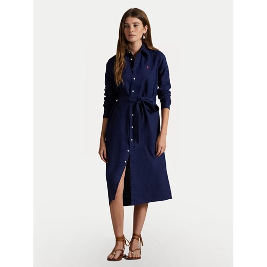 Polo Ralph Lauren Sukienka koszulowa 211943992005 Granatowy Regular Fit ze sklepu MODIVO w kategorii Sukienki - zdjęcie 182697546