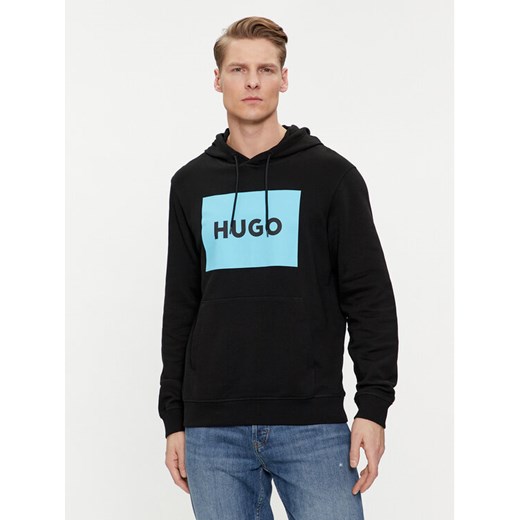 Hugo Bluza Duratschi223 50473168 Czarny Regular Fit ze sklepu MODIVO w kategorii Bluzy męskie - zdjęcie 182697578