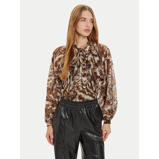 Liu Jo Bluzka WF4151 T4184 Brązowy Regular Fit ze sklepu MODIVO w kategorii Bluzki damskie - zdjęcie 182697625