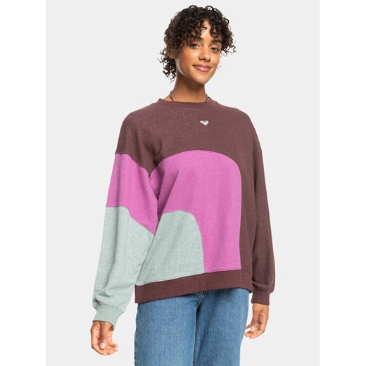 Roxy Bluza Happy Daize Otlr ERJFT04752 Brązowy Regular Fit ze sklepu MODIVO w kategorii Bluzy damskie - zdjęcie 182697686