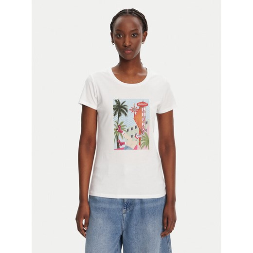 Liu Jo T-Shirt WA5239 JS923 M9565 Biały Regular Fit ze sklepu MODIVO w kategorii Bluzki damskie - zdjęcie 182697766