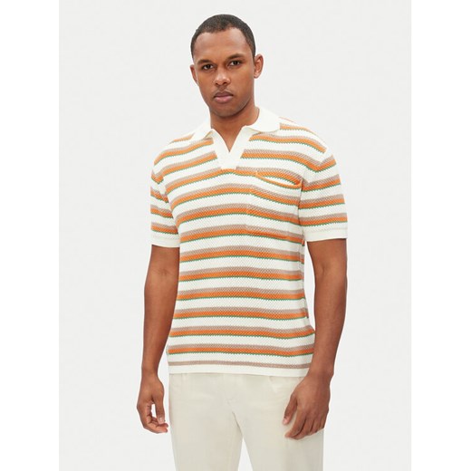 Pepe Jeans Polo PM702510 Beżowy Regular Fit ze sklepu MODIVO w kategorii T-shirty męskie - zdjęcie 182697795
