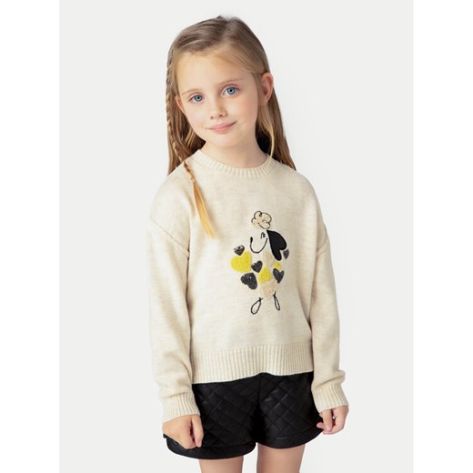 Mayoral Sweter 4359 Beżowy Regular Fit ze sklepu MODIVO w kategorii Swetry dziewczęce - zdjęcie 182697798
