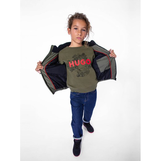 Hugo Bluza G25150 D Khaki Regular Fit ze sklepu MODIVO w kategorii Bluzy chłopięce - zdjęcie 182697849