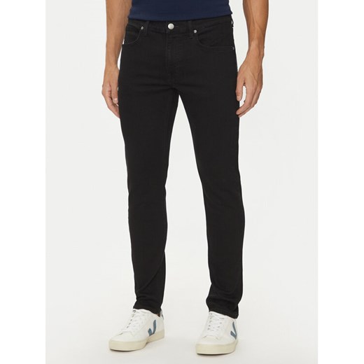 Lee Jeansy Luke 112119043 Czarny Slim Fit ze sklepu MODIVO w kategorii Jeansy męskie - zdjęcie 182697899