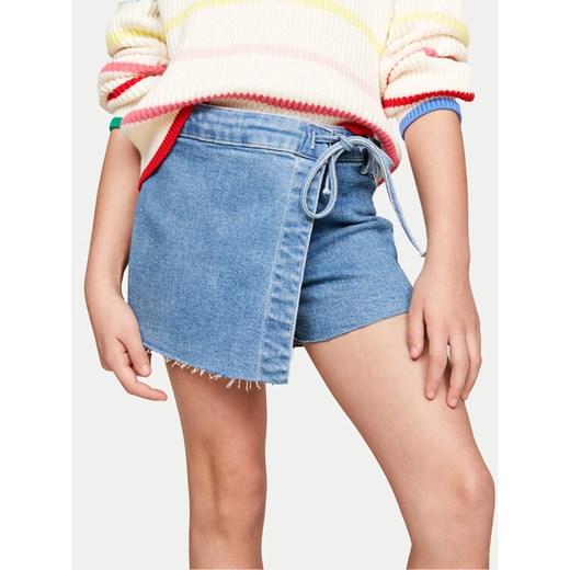 Tommy Hilfiger Szorty jeansowe KG0KG07919 Niebieski Regular Fit ze sklepu MODIVO w kategorii Spodenki dziewczęce - zdjęcie 182697956